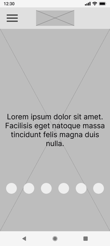 Homepage de Patitas Unidas Wireframe